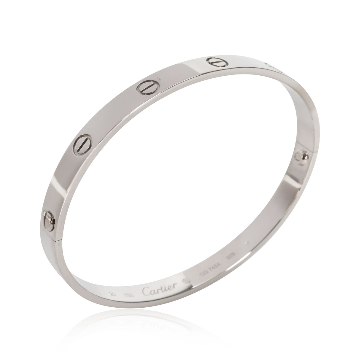 cartier 18k white gold bracelet