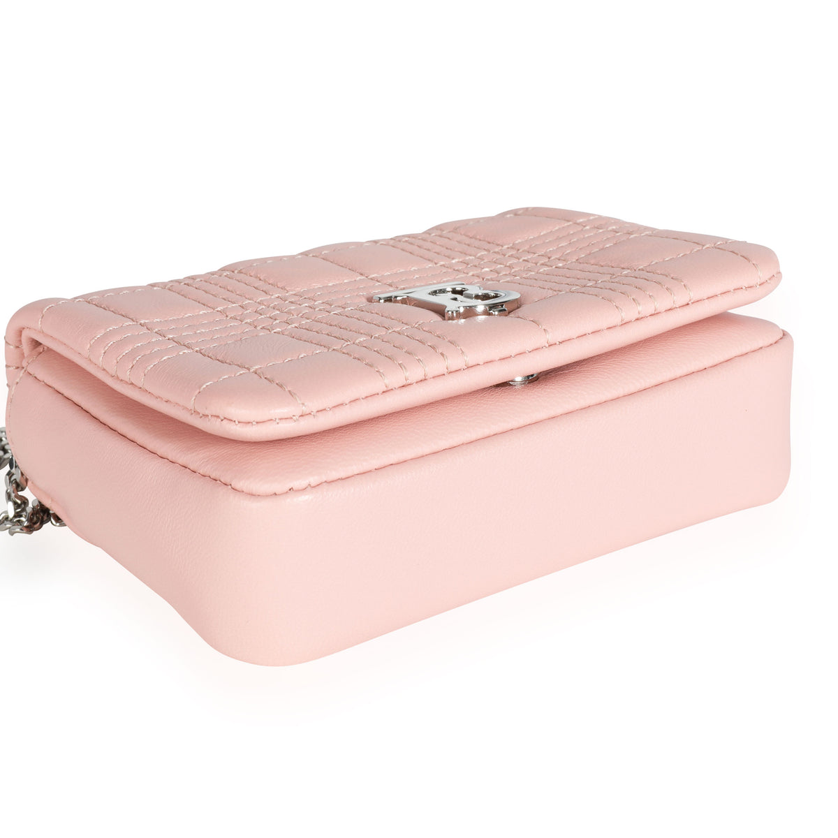 Burberry Blush Pink Quilted Lambskin Micro Lola Bag | myGemma | Item #111217