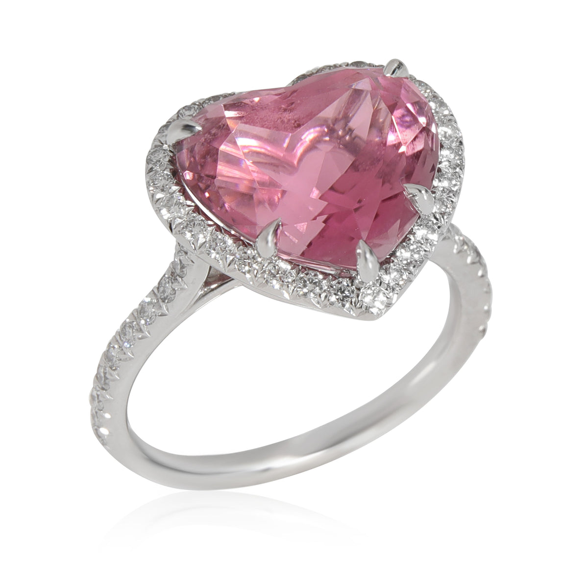 tiffany pink heart ring