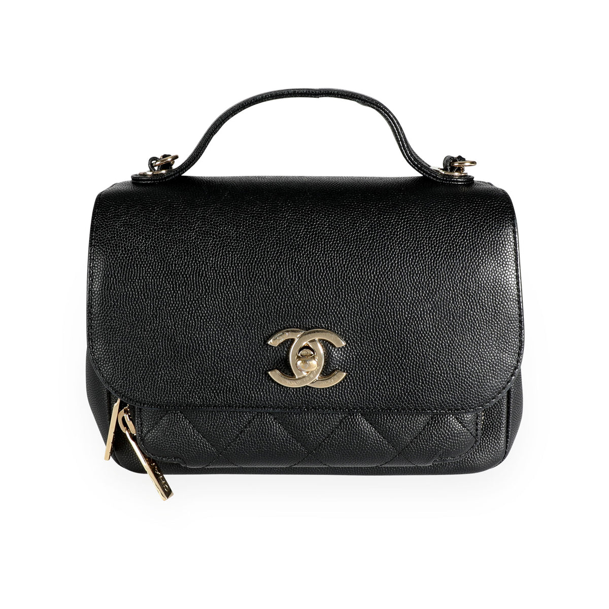 Chanel Black Quilted Caviar Mini Business Affinity Flap Bag | myGemma |  Item #111812