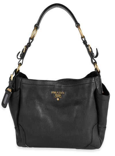 Prada Black Satin Crystal Card Holder With Chain, myGemma