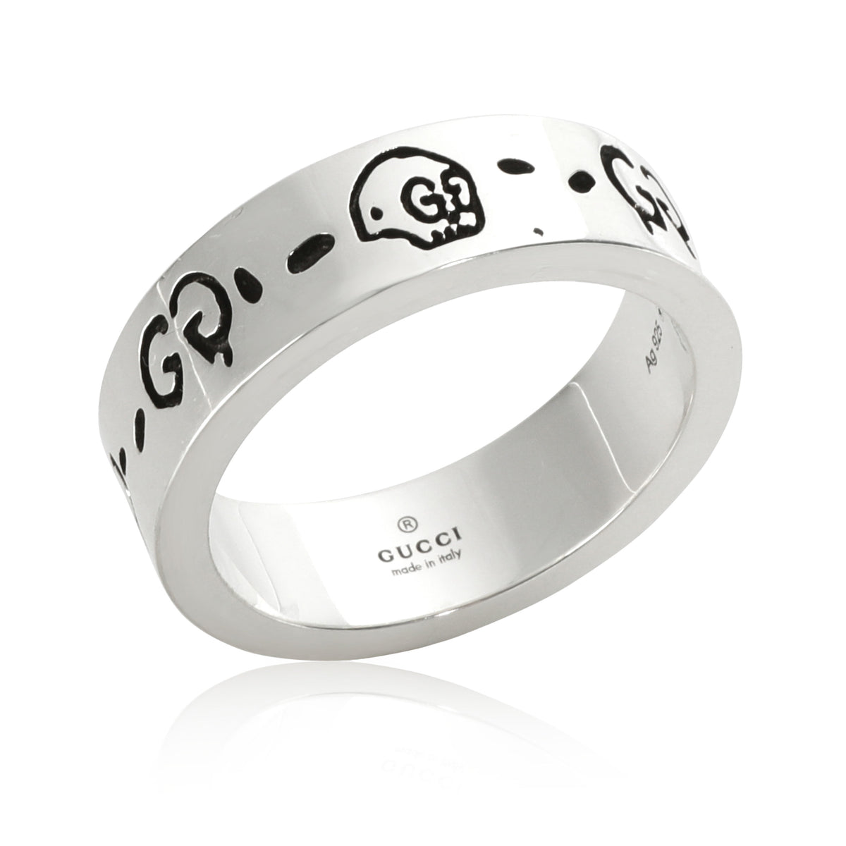 Gucci Ghost Ring Aureco Black Finish in Sterling Silver | myGemma | Item  #112250