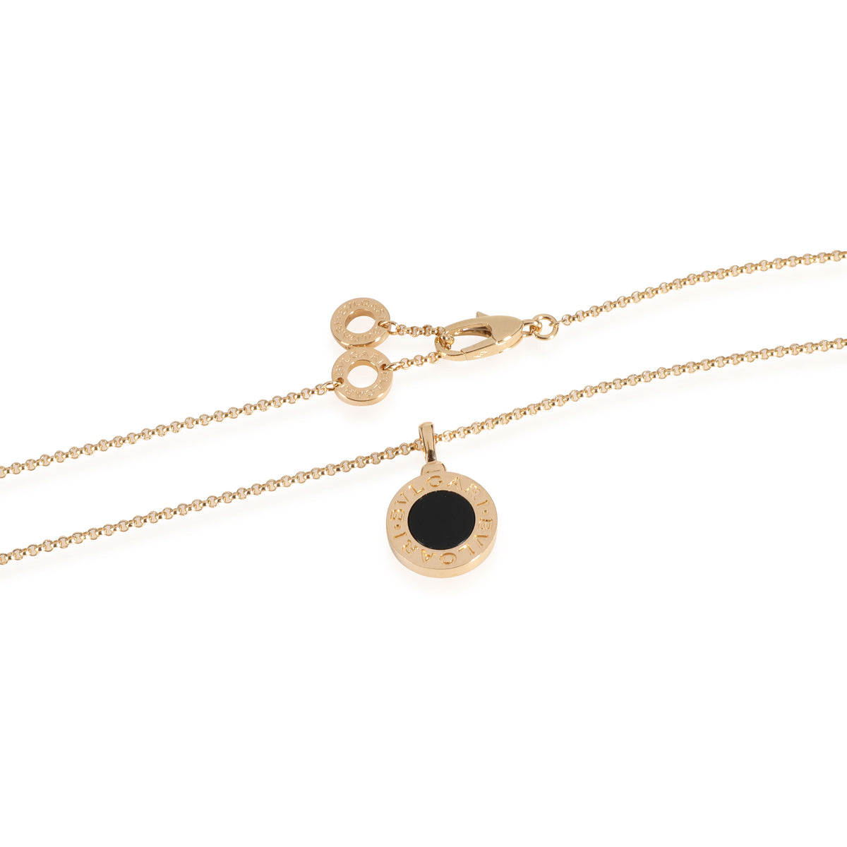 Bulgari Bvlgari Bvlgari Onyx Pendant in 18K Yellow Gold – myGemma| QA |  Item #112337