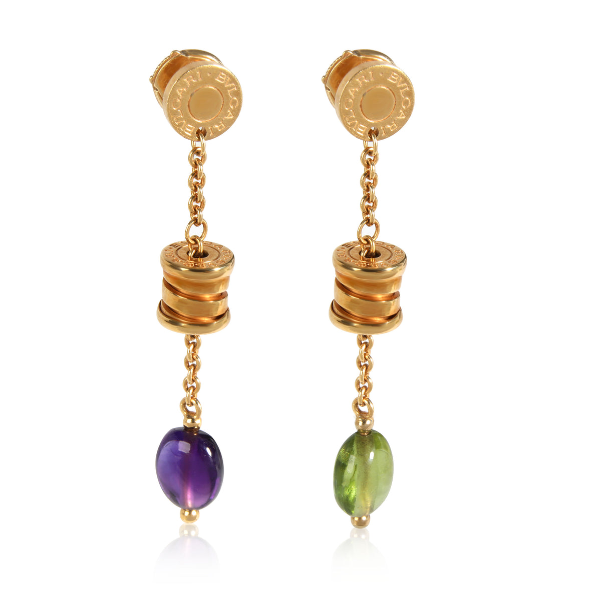 Bulgari Allegra Gemstone Drop Earrings in 18k Yellow Gold | myGemma | DE |  Item #112999