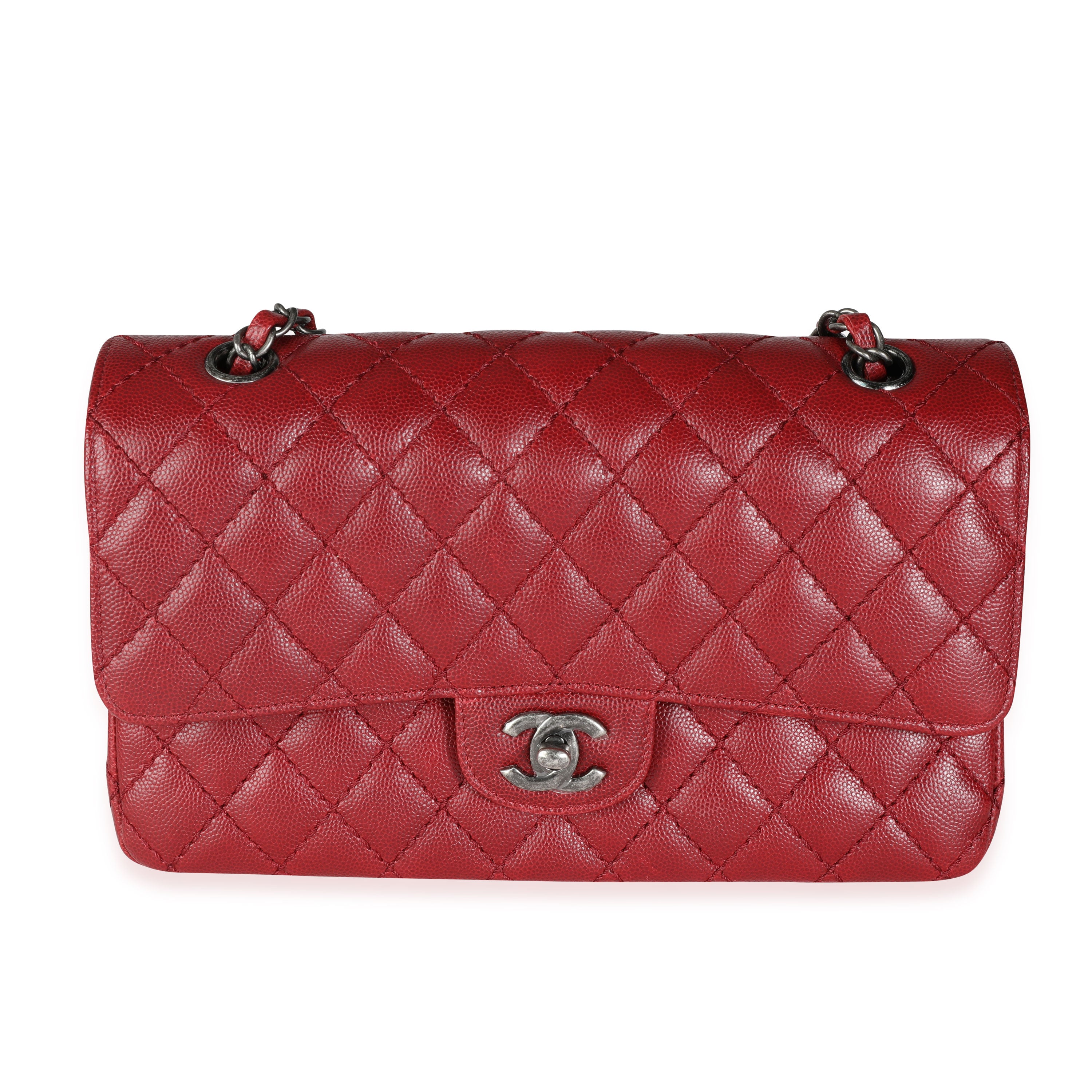 Chanel Classic Plum Red Bag  Nice Bag