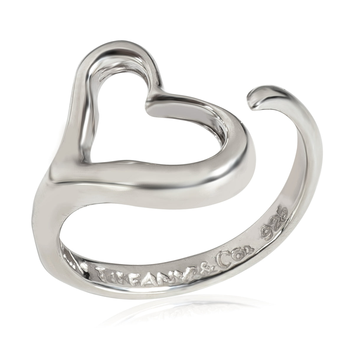 tiffany sterling silver heart ring