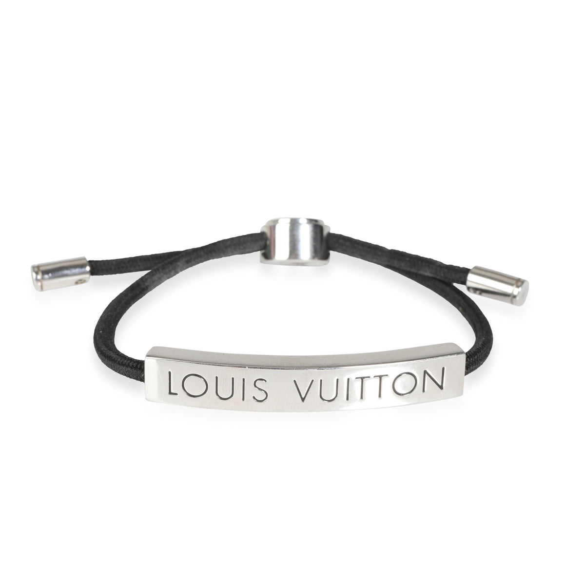 Silver Lockit X Doudou Louis Bracelet, Recycled Silver And Cord - PER UNIT  - Luxury Black