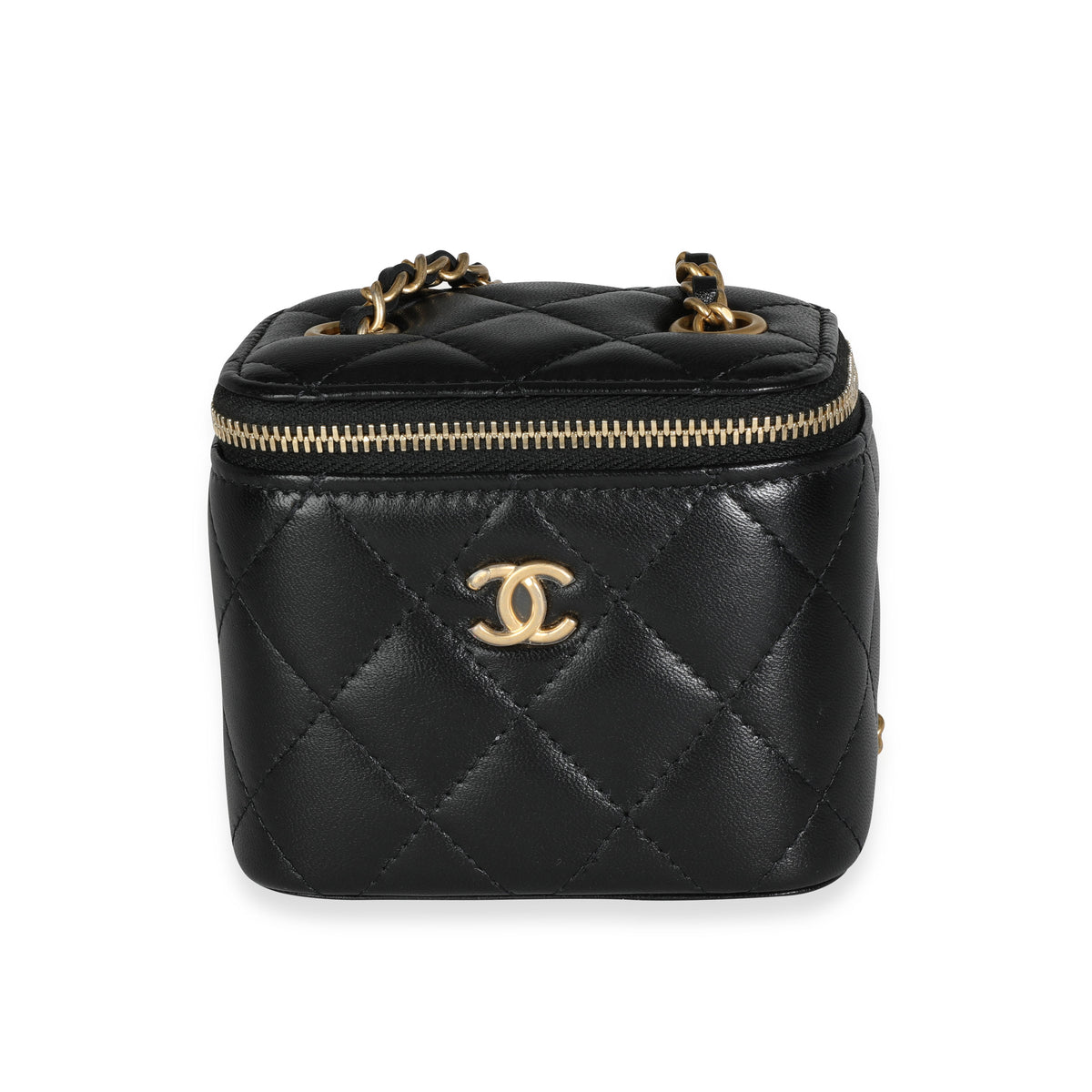Chanel Patent Quilted Box On Chain Bag  Crossbody Bags Handbags  The  RealReal