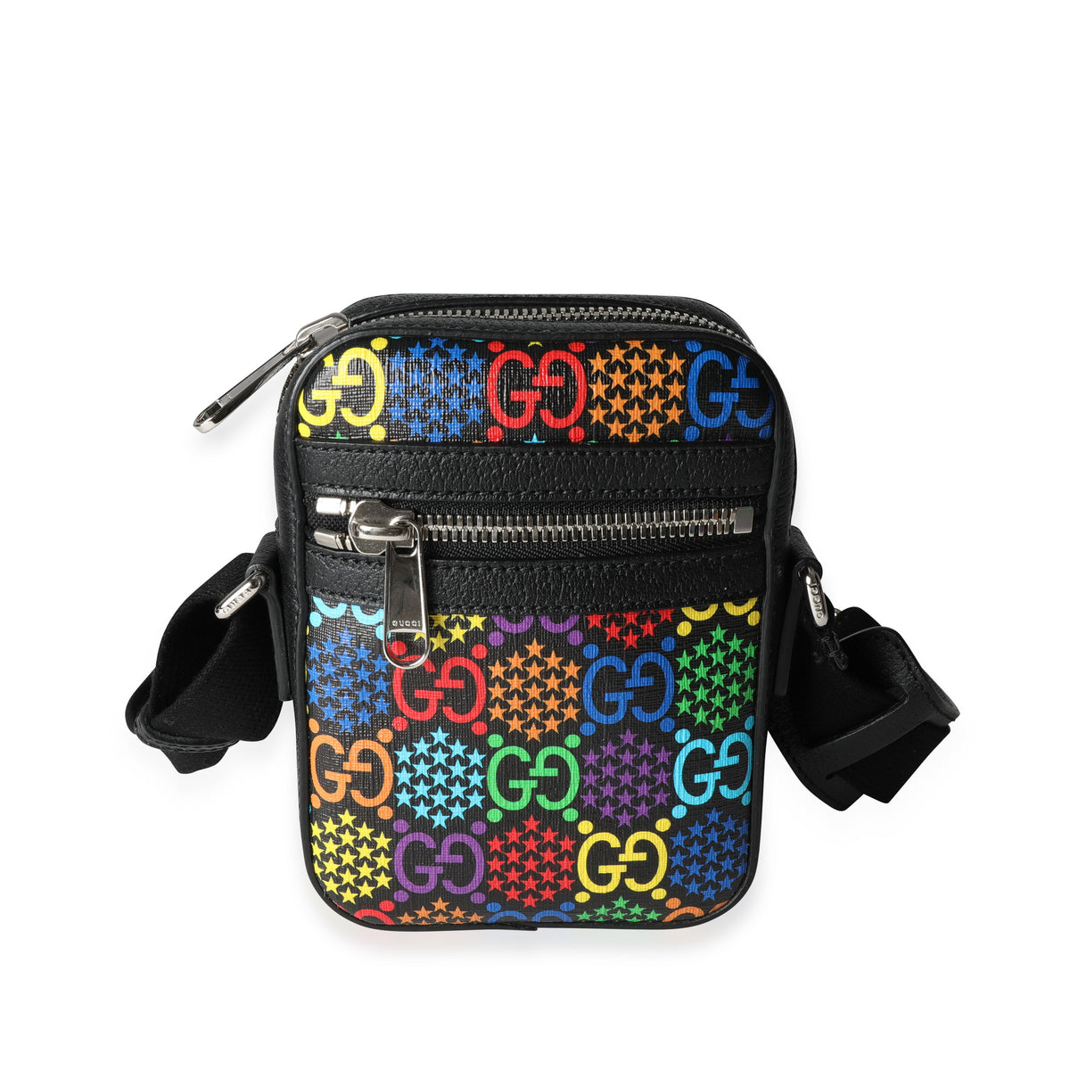 Gucci Limited Edition 'Psychedelic' Rainbow GG Supreme Canvas Messenger Bag  | myGemma | FR | Item #117270