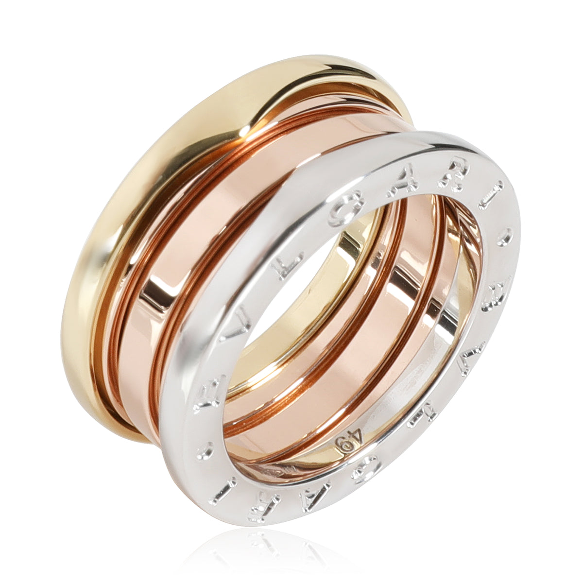 BVLGARI B. Zero 1 Ring in 18K 3 Tone Gold | myGemma | IT | Item #117431