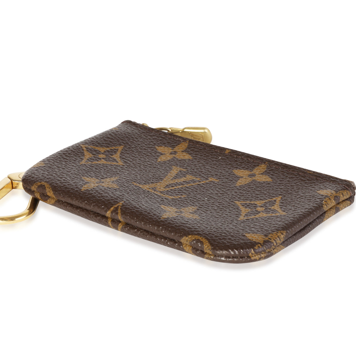 Louis Vuitton Key Pouch Monogram Brown in Coated Canvas with Gold-Tone - US