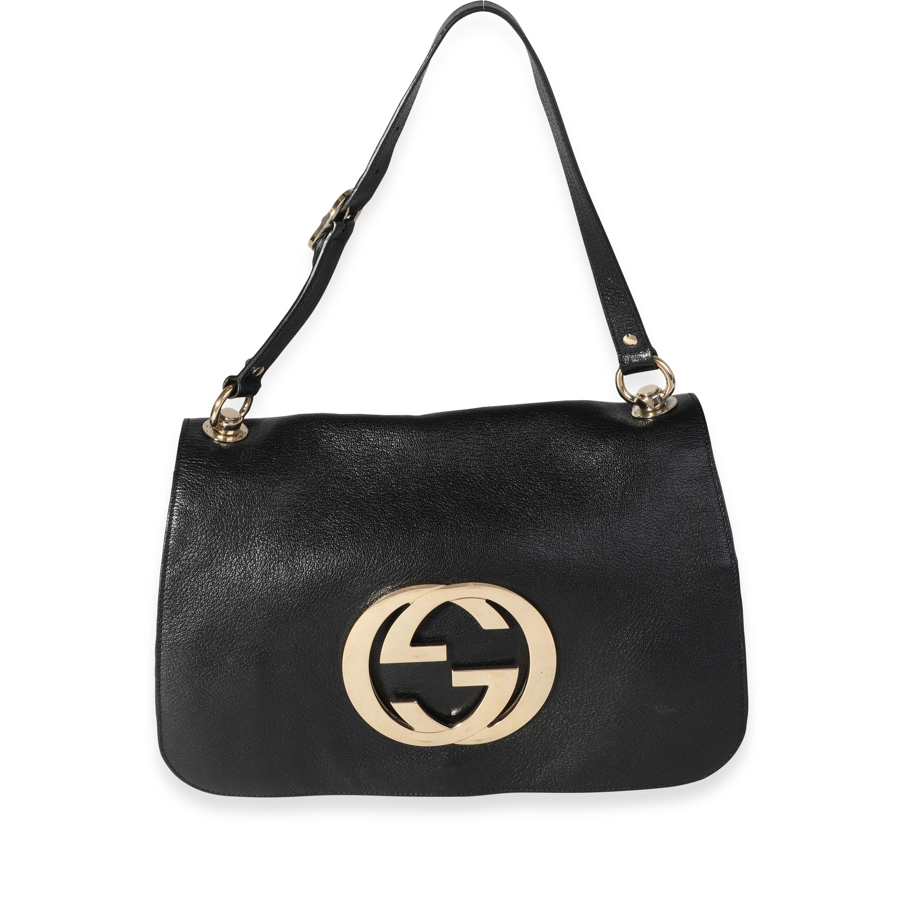 Gucci Black Calfskin Blondie Shoulder Flap Bag | myGemma