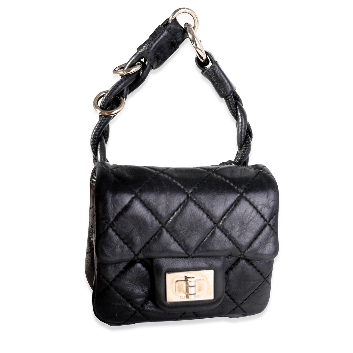 Chanel Black Quilted Lambskin Leather  Reissue Mini Ankle Bag | myGemma  | Item #118216