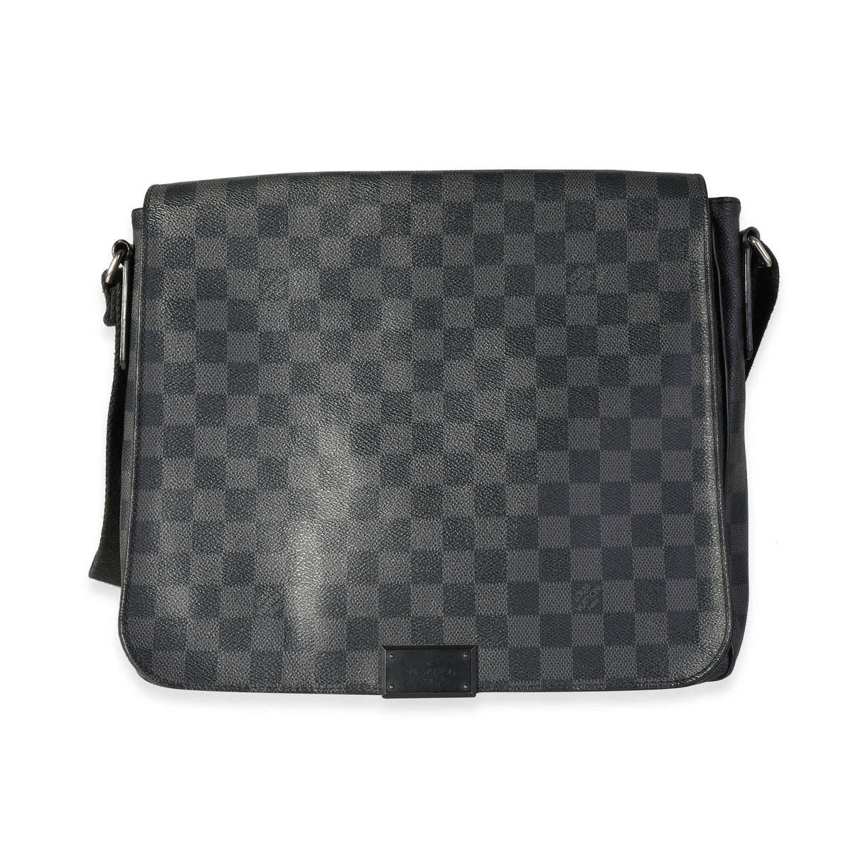 Louis Vuitton District PM Messenger Bag Damier Graphite Black in Canvas  with Silvertone  GB