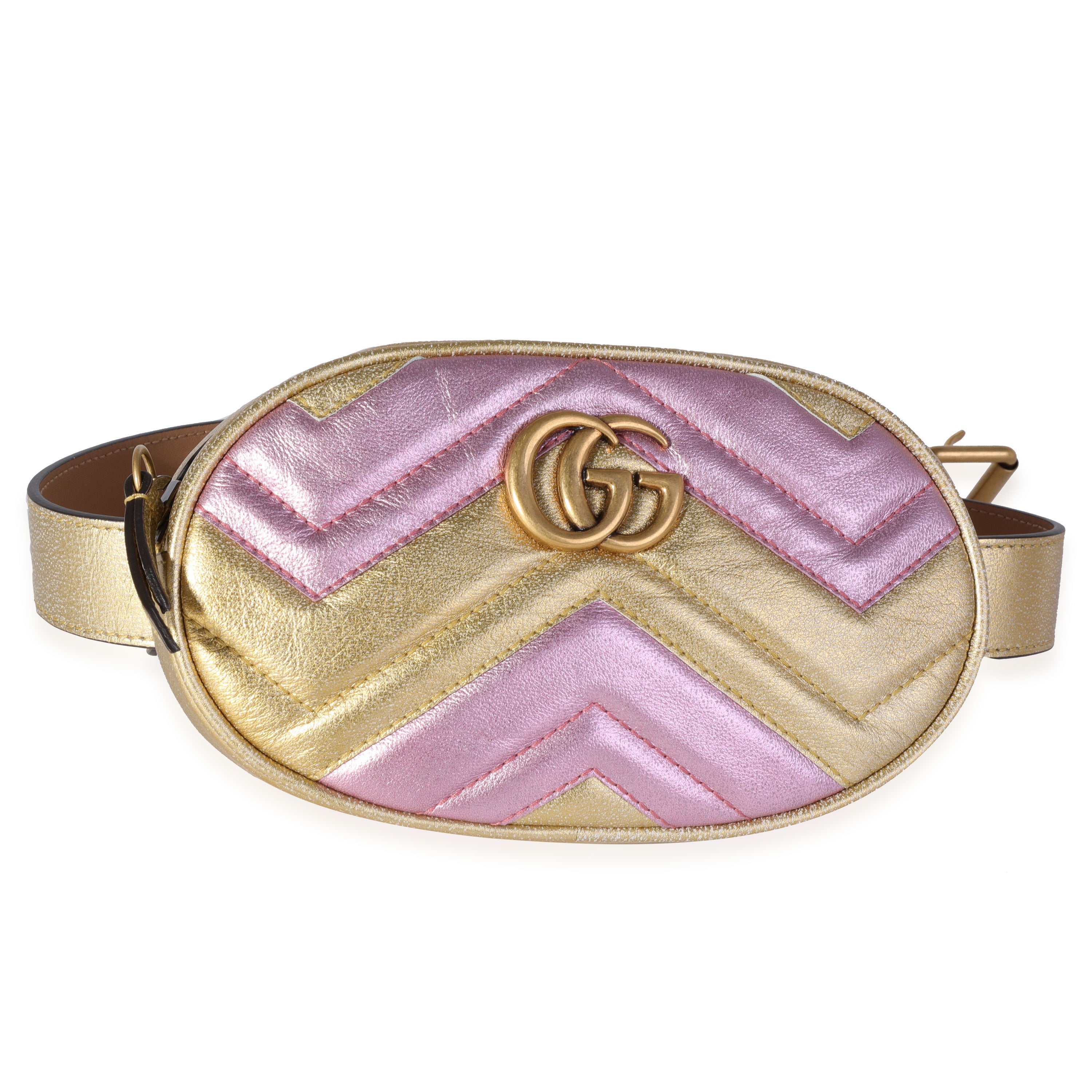 gucci marmont belt bag pink