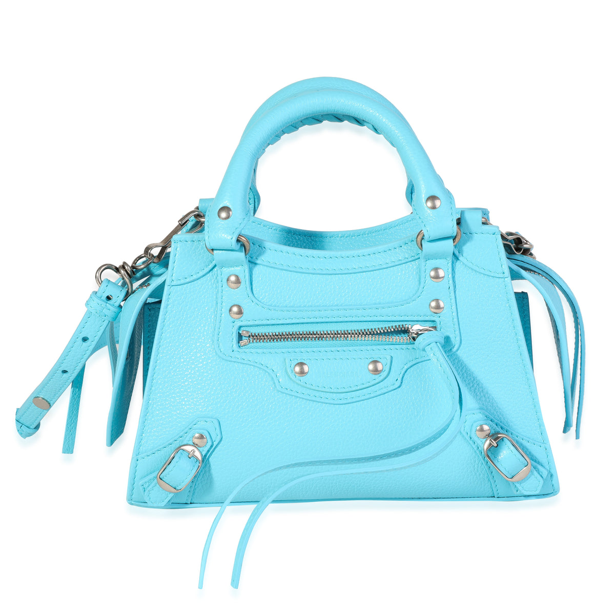 Balenciaga Azur Grained Calfskin Mini Neo Clasic Bag | myGemma | Item ...