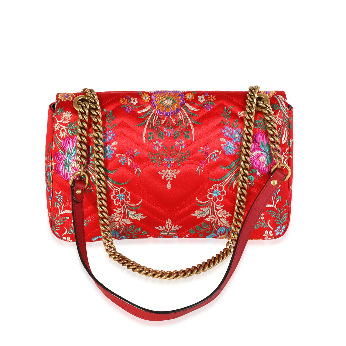 gucci red floral bag