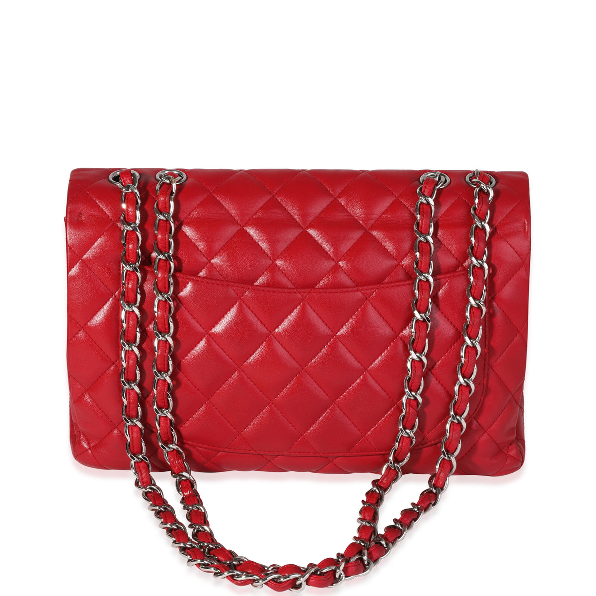 CHANEL Lambskin Quilted Mini Graphic Flap Bag Red Black White 763289   FASHIONPHILE