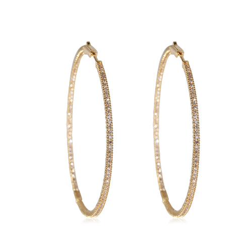 Louis Vuitton Idylle Blossom Hoop Earrings in 18k Rose Gold 0.61 CTW, myGemma, GB