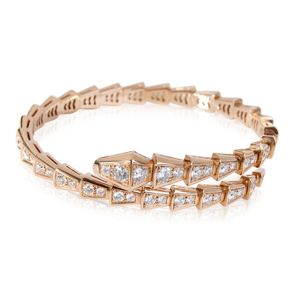 BVLGARI Serpenti Viper Diamond Bracelet in 18k Rose Gold | myGemma | NZ |  Item #121054