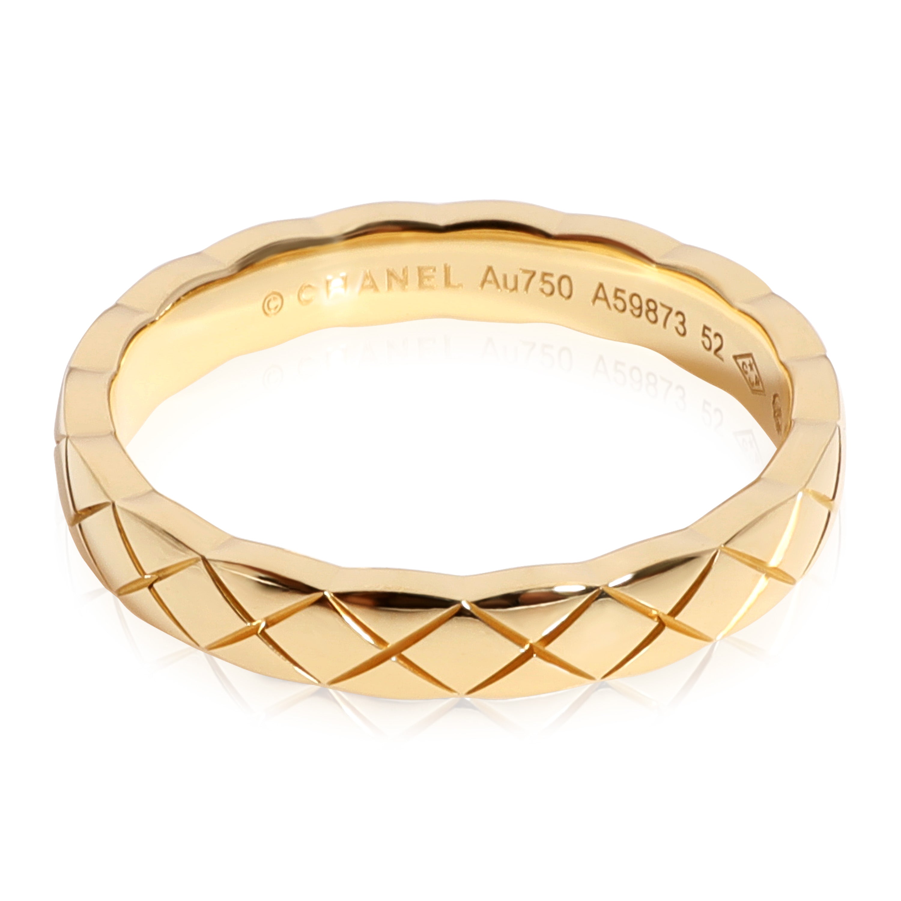 18K gold female Chanel ring GR-3313 - فروشگاه طلا و جواهرات لئوپارد