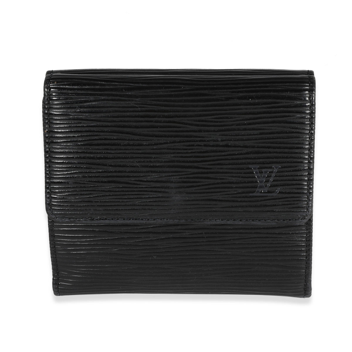 Louis Vuitton Black Epi Leather Porte-Monnaie Compact Wallet | myGemma ...