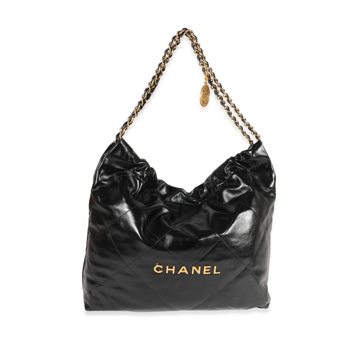 Túi Chanel 23C Runway Medium Hobo Bag đen shiny crumpled calfskin best  quality