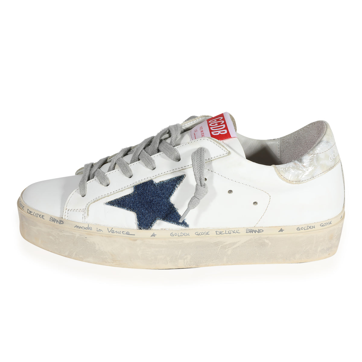 Golden Goose Wmns Hi Star 'White Denim'