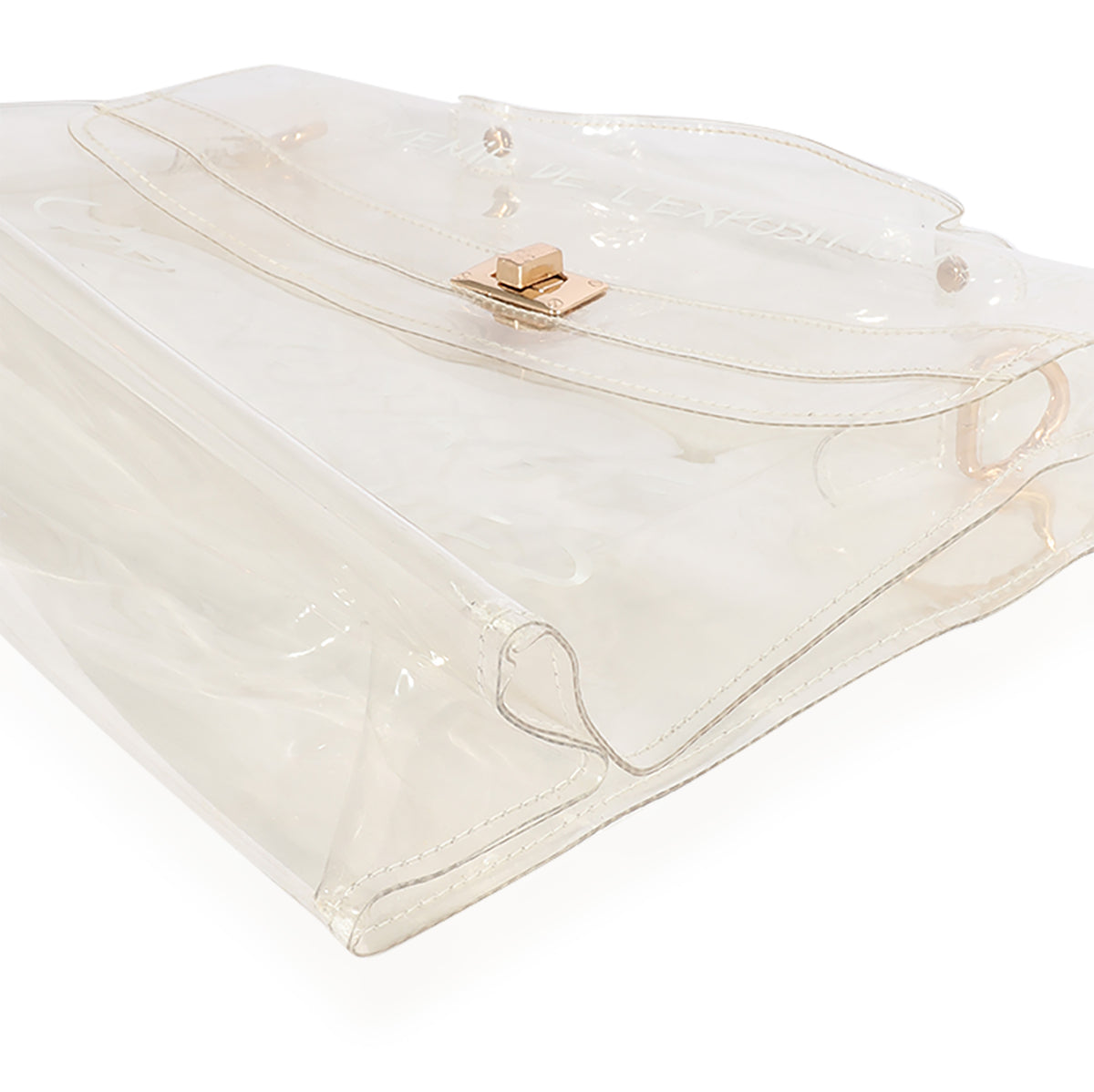 Hermès Kelly 40 Transparent Vinyl Beach Bag Souvenir De L'Exposition