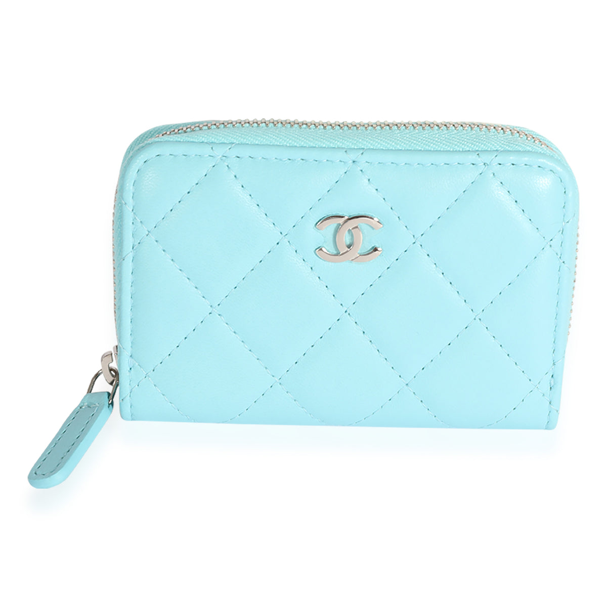 Chanel AP0232Y33352 Classic Flap Wallet Baby Blue  NG752 Caviar Short   Italy Station