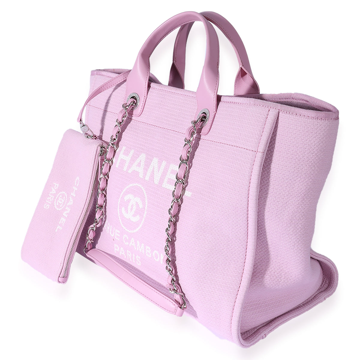 Chanel Pink High Summer Canvas Tote Bag Black Cloth Cloth ref273664  Joli  Closet