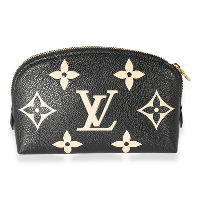 LOUIS VUITTON Double V Grained Leather Monogram Shoulder Bag Rubis-US