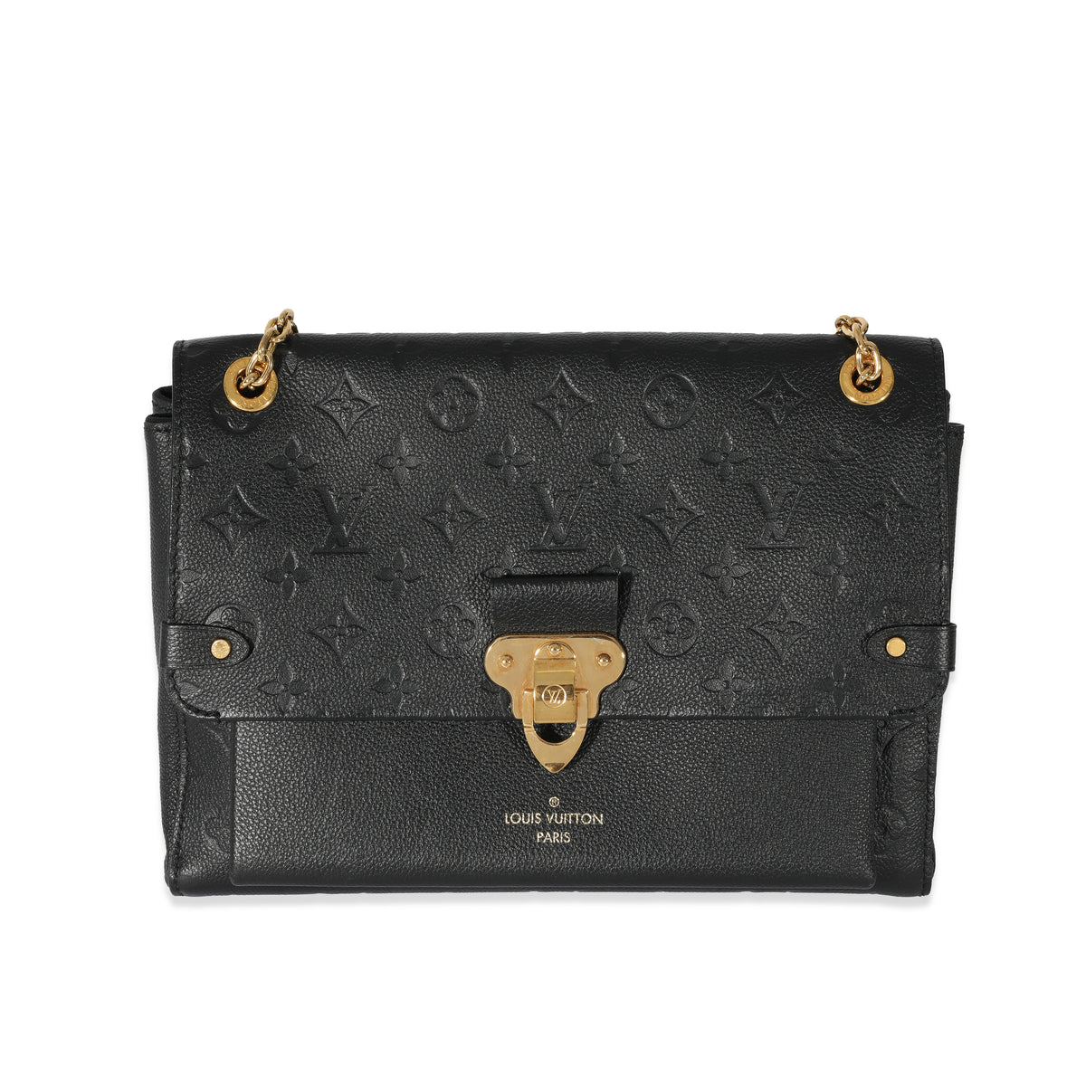 Authentic Louis Vuitton Black Monogram Empreinte Leather Vavin PM Shoulder  Bag