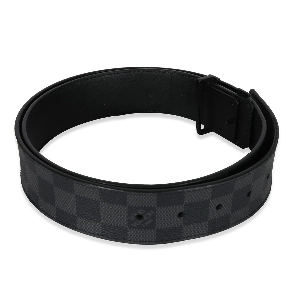 Louis Vuitton Canvas Damier Graphite LV Initiales Belt | myGemma | Item ...