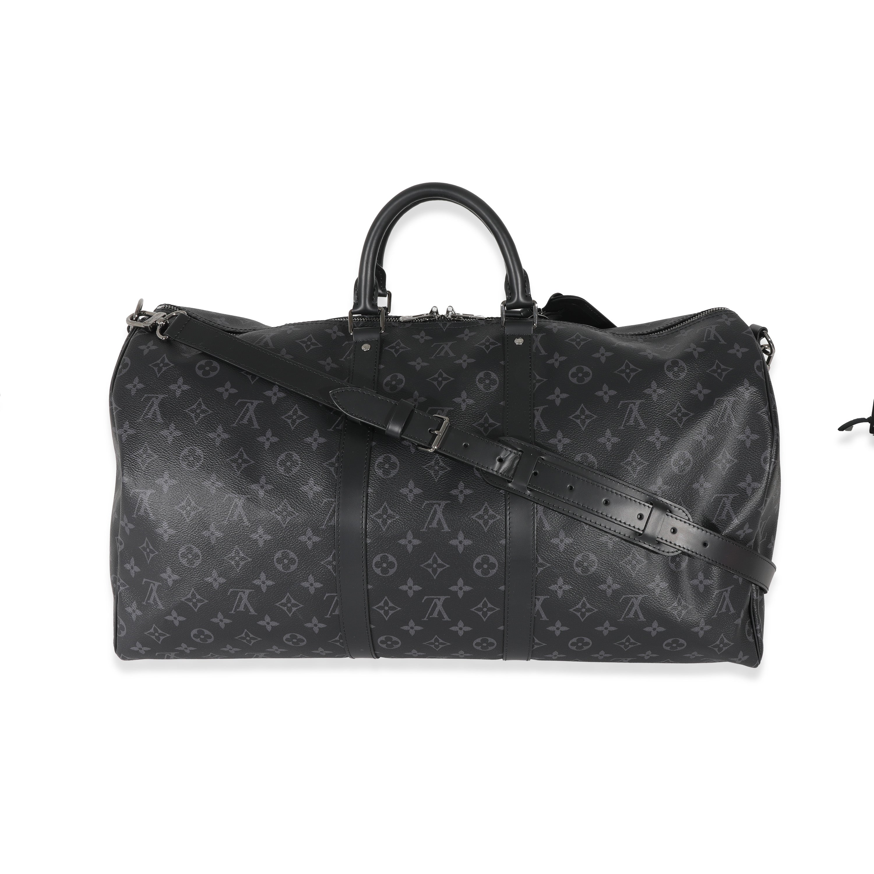 Louis Vuitton Monogram Eclipse Keepall 55 Silver Hardware, 2022