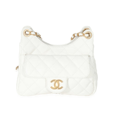 Chanel White Caviar Medium Business Affinity Flap Bag, myGemma, SG