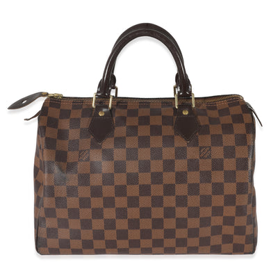 Louis Vuitton Riverside Damier Ebene Satchel Shoulder Bag Brown Black Orange