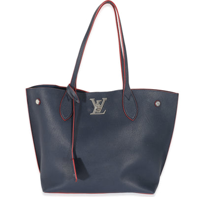 Louis Vuitton Lockme Bucket Bag in Marine Rouge Calfskin - SOLD