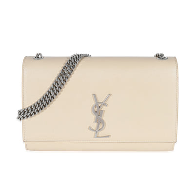 Saint Laurent Sunset Chain Wallet in Star Light & Black