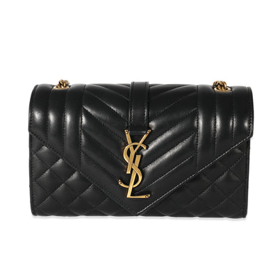 Yves Saint Laurent, Bags, Ysl Bag Saint Laurentgrain De Poudre Matelasse  Chevron Monogram Shopping Bag