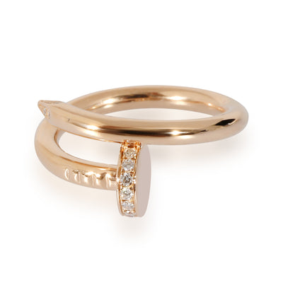 Louis Vuitton Idylle Blossom Two-Row Ring, Pink Gold and Diamonds. Size 51
