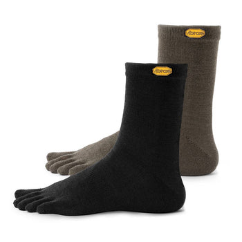 Vibram 5TOE Sock No Show 2 Pack Dark Grey/Red Black – Health Essentials