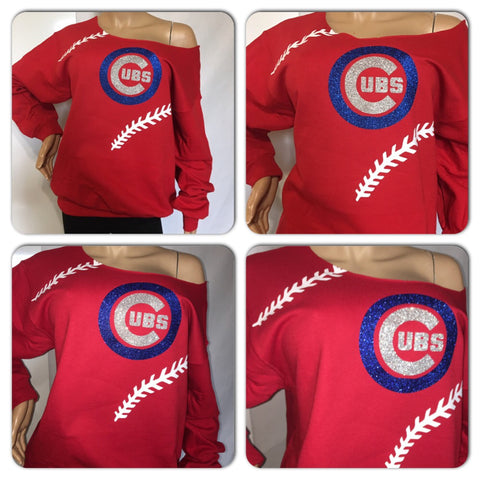 Cubs Glitter T-shirt | chicago Cubs | cubbies shirts