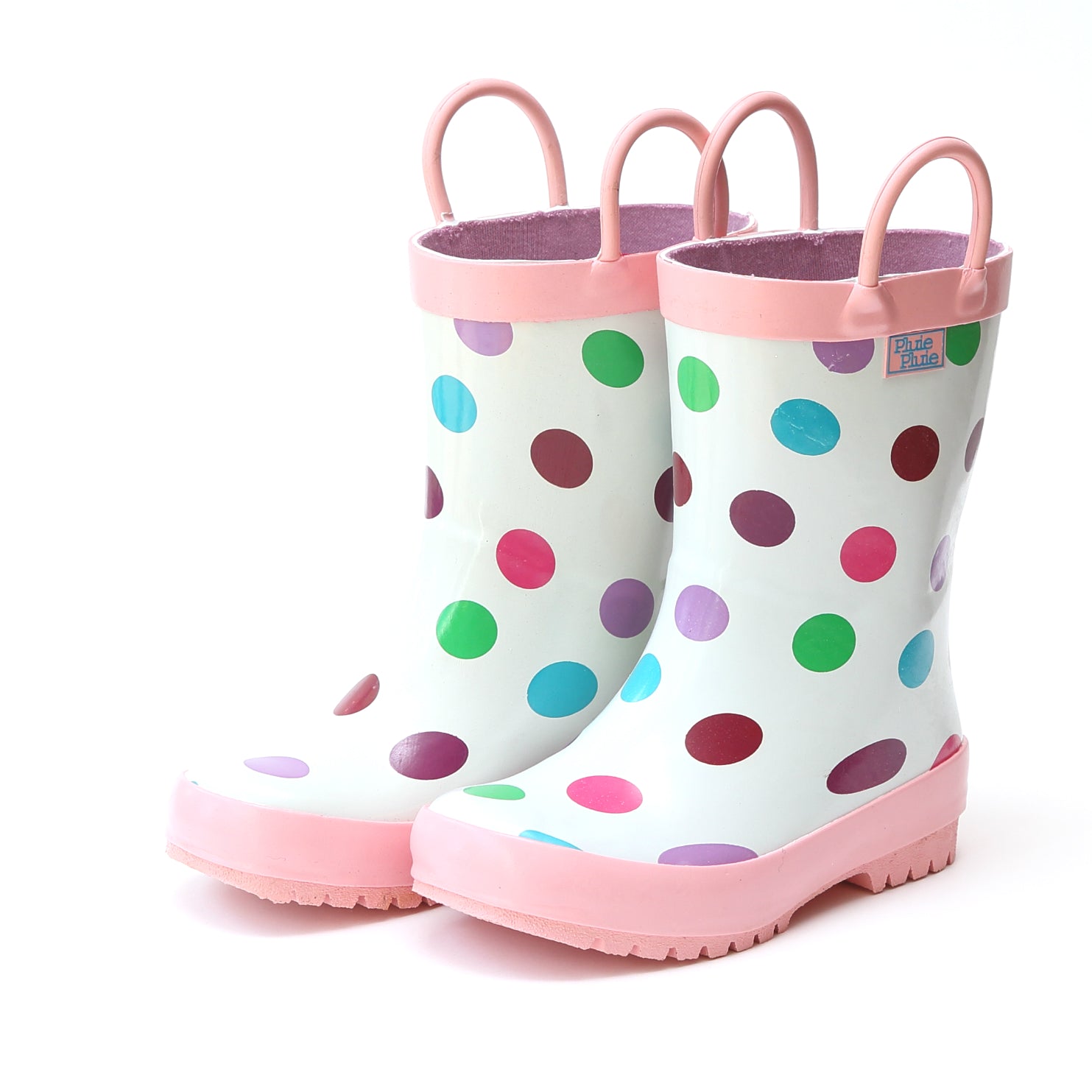 polka dot rain boots