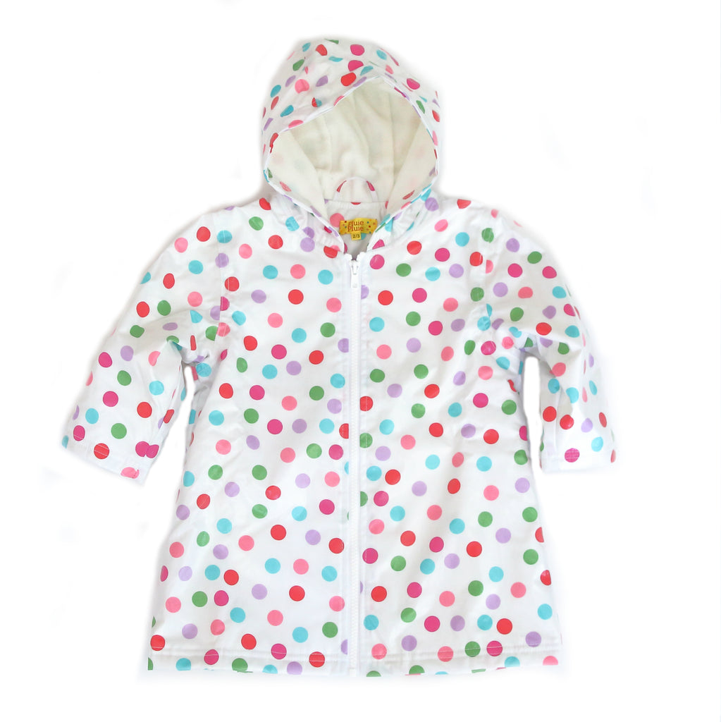 Pluie Pluie Girls Polka Dot Raincoat