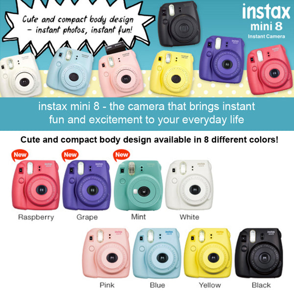 Fujifilm Instax Mini 8 Instant - 8 Color Holgadget.com Fujifilm, Impossible, Superheadz Camera