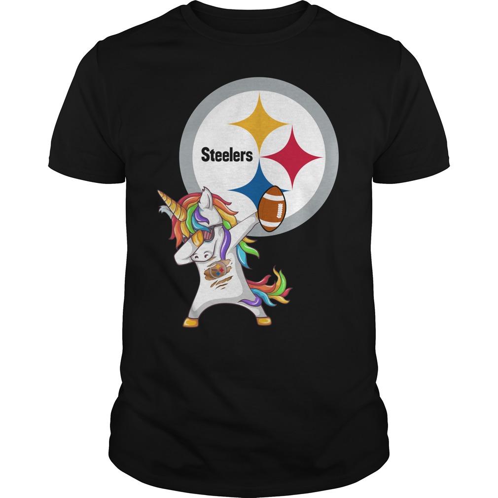 Pittsburgh Steelers Football Unicorn Dabbing Shirt