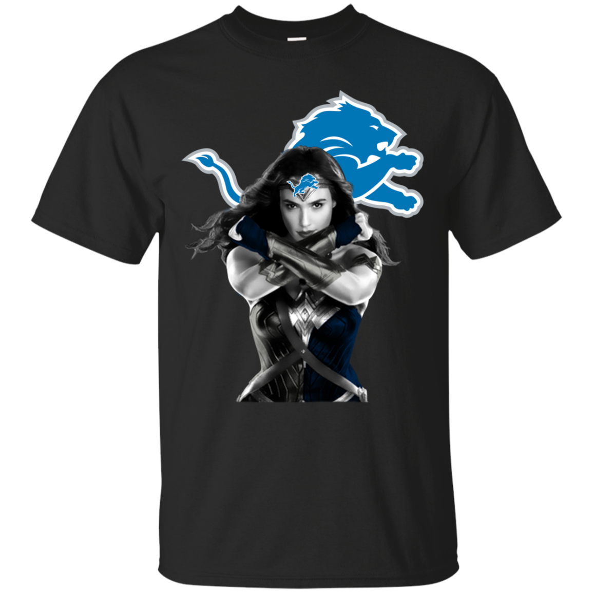 Wonder Woman Detroit Lions T Shirt