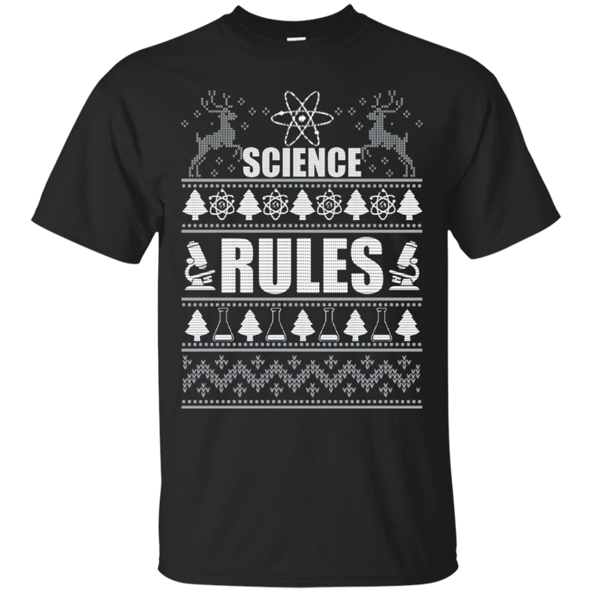 Science Rules Christmas T Shirt