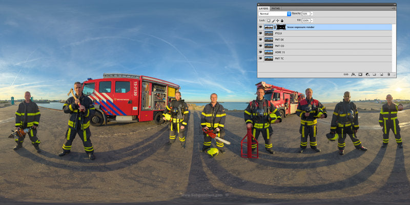 The (close) Encounters Project - Part 13 - Fireman Scheveningen - HDR Panorama portret - Tonemapping & Photoshop